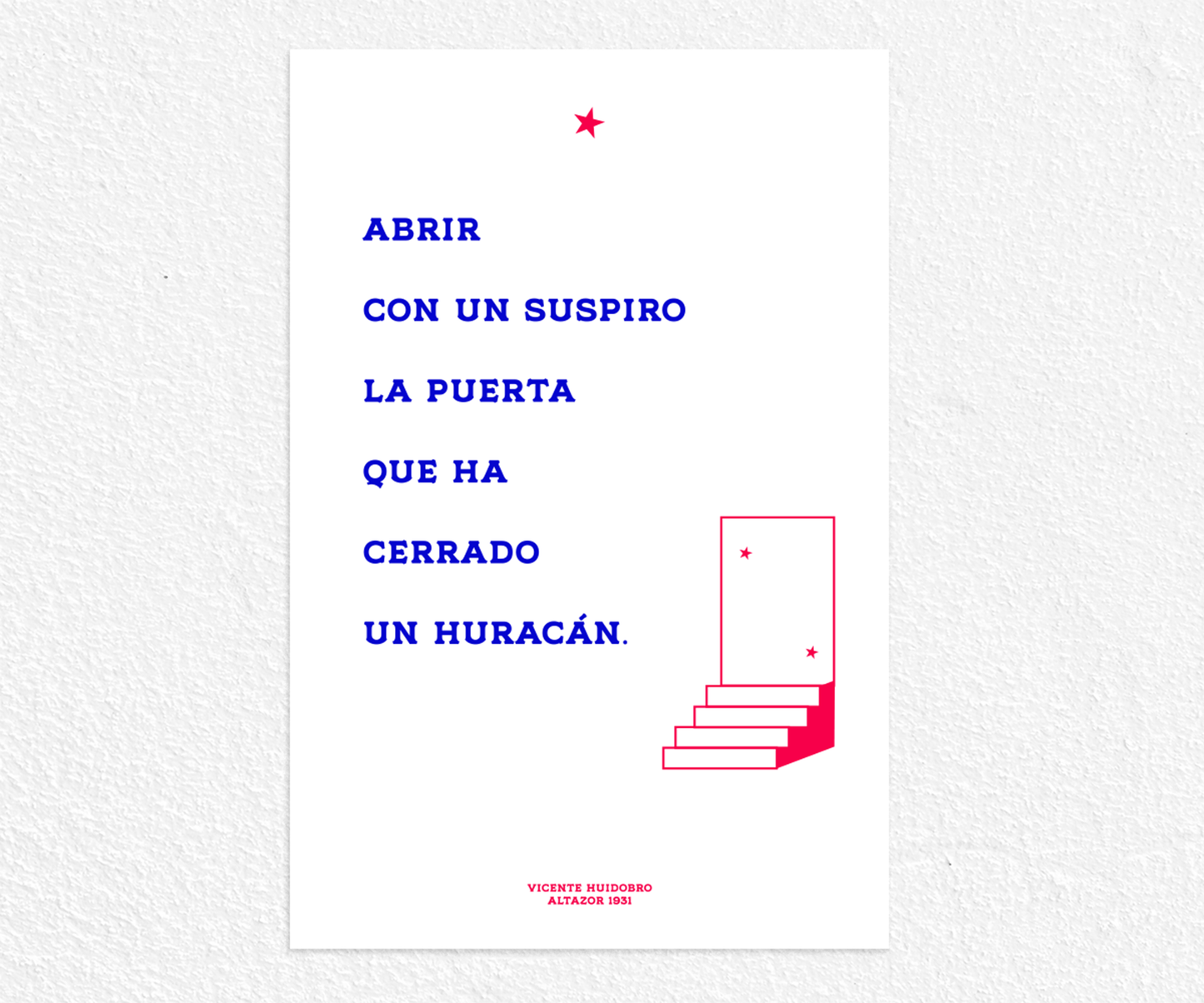 Abrir con un suspiro la puerta que ha cerrado un huracán