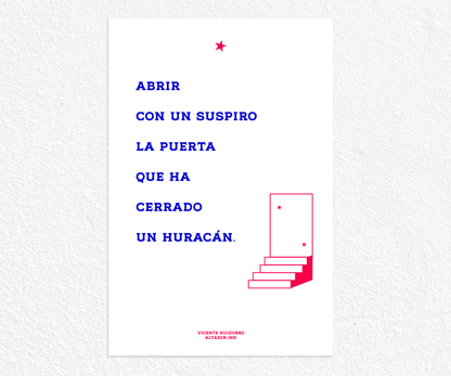 Abrir con un suspiro la puerta que ha cerrado un huracán