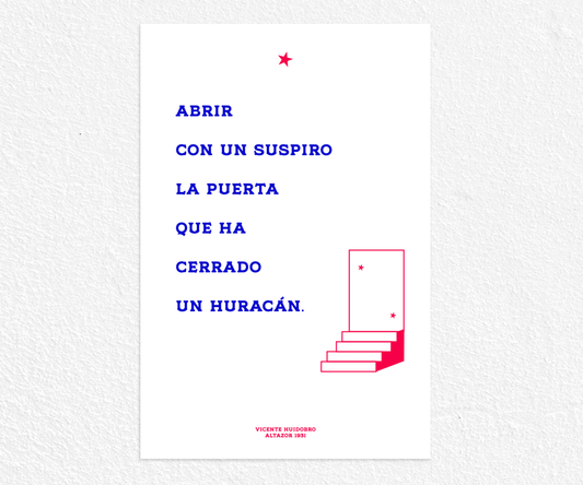 Abrir con un suspiro la puerta que ha cerrado un huracán