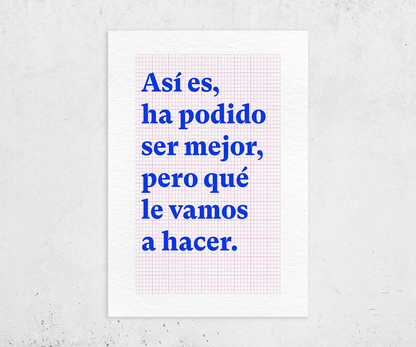 Así es, ha podido ser mejor, pero qué le vamos a hacer