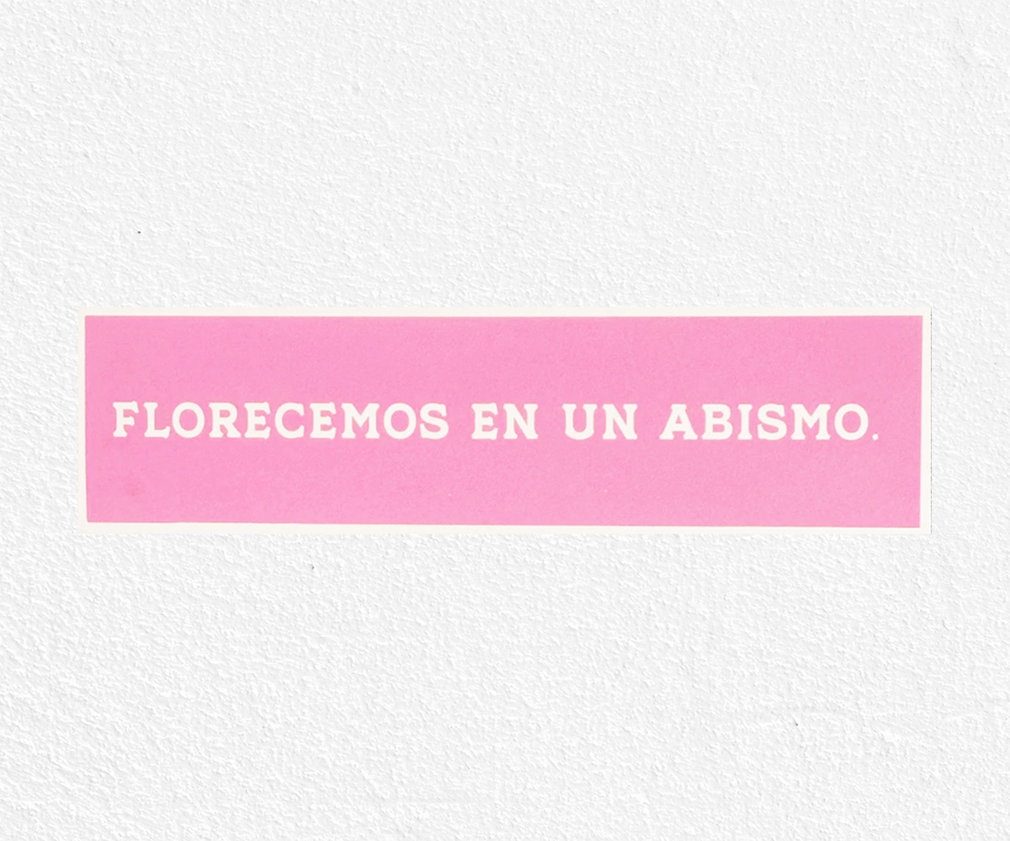 Florecemos en un abismo