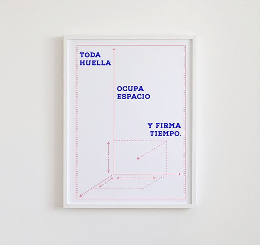 Toda Huella ocupa espacio y firma tiempo