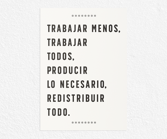 Trabajar menos