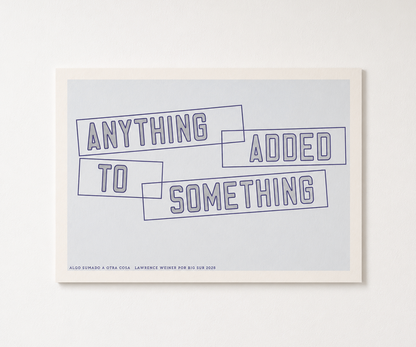 Lawrence Weiner por Big Sur